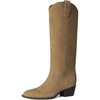 image:imageDREAM PAIRS Suede Knee High Fall Tall Boots for WomenTaupe