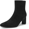 image:imageDREAM PAIRS Womens Square Toe Block Heel Ankle BootsAll Black