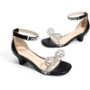 image:imageDREAM PAIRS Girls Dress Sandals BowBlack