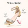 image:imageDREAM PAIRS Girls Sandals Low Heel Dress PumpsGold