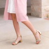 image:imageDREAM PAIRS Girls Sandals Low Heel Dress PumpsGoldglitter