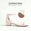 image:imageDREAM PAIRS Girls Sandals Low Heel Dress PumpsNude