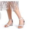 image:imageDREAM PAIRS Girls Sandals Low Heel Dress PumpsSilverglitter