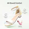 image:imageDREAM PAIRS Girls Sandals Low Heel Dress PumpsWhite