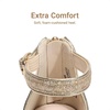 image:imageDREAM PAIRS Girls Wedge Platform SandalsGold