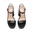 image:imageDREAM PAIRS Heels for Women Block Chunky Platform SandalBlack