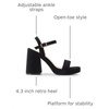 image:imageDREAM PAIRS Heels for Women Block Chunky Platform SandalBlacknubuck