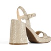 image:imageDREAM PAIRS Heels for Women Block Chunky Platform SandalGoldglitter
