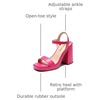 image:imageDREAM PAIRS Heels for Women Block Chunky Platform SandalHot Pink