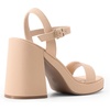 image:imageDREAM PAIRS Heels for Women Block Chunky Platform SandalNudenubuck