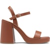 image:imageDREAM PAIRS Heels for Women Block Chunky Platform SandalTan