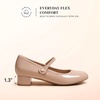 image:imageDREAM PAIRS Women Mary Jane Comfortable Arch Support Dress HeelsNude
