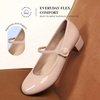 image:imageDREAM PAIRS Women Mary Jane Comfortable Arch Support Dress HeelsNude
