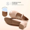 image:imageDREAM PAIRS Women Mary Jane Comfortable Arch Support Dress HeelsNude