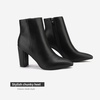 image:imageDREAM PAIRS Womens Chunky Heel Ankle BootiesBlackPu