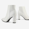 image:imageDREAM PAIRS Womens Chunky Heel Ankle BootiesWhitePu