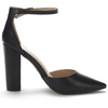 image:imageDREAM PAIRS Womens Coco High Heels Chunky PumpsBlackPu