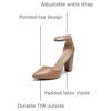 image:imageDREAM PAIRS Womens Coco High Heels Chunky PumpsNudePu