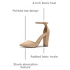 image:imageDREAM PAIRS Womens Coco High Heels Chunky PumpsNudeSuede