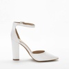 image:imageDREAM PAIRS Womens Coco High Heels Chunky PumpsWhitePu