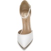 image:imageDREAM PAIRS Womens Coco High Heels Chunky PumpsWhitePu