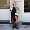 image:imageDREAM PAIRS Womens Combat Boots Lace up Mid Calf BootsBlack