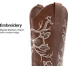 image:imageDREAM PAIRS Womens Cowboy Cowgirl MId calf BootsBrown