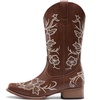 image:imageDREAM PAIRS Womens Cowboy Cowgirl MId calf BootsBrown