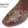 image:imageDREAM PAIRS Womens Cowboy Cowgirl MId calf BootsBrown