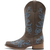 image:imageDREAM PAIRS Womens Cowboy Cowgirl MId calf BootsDark Brown