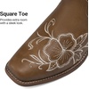 image:imageDREAM PAIRS Womens Cowboy Cowgirl MId calf BootsTan