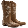 image:imageDREAM PAIRS Womens Cowboy Cowgirl MId calf BootsTan