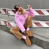 image:imageDREAM PAIRS Womens Fuzzy Cozy Indoor SlippersClassic Chestnut