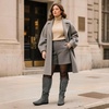image:imageDREAM PAIRS Womens Wide Calf Flat Tall Knee High BootsSummitgrey