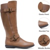 image:imageDREAM PAIRS Womens Wide Calf Flat Tall Knee High BootsTracecamel