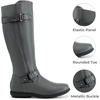 image:imageDREAM PAIRS Womens Wide Calf Flat Tall Knee High BootsTracegrey