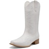 image:imageDREAM PAIRS Womens Cowboy Cowgirl MId calf BootsWhite