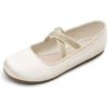 image:imageDream Pairs Girls Ballerina Dress Shoes Mary Jane FlatsIvory