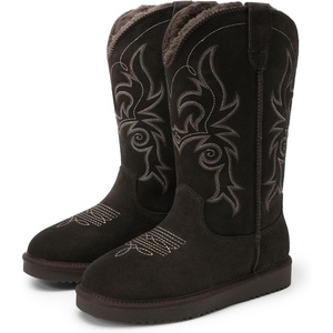 image:imageDREAM PAIRS Cowboy Boots for Women Western Winter BootsBrown