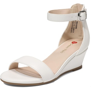 image:imageDREAM PAIRS Girls Wedge Platform SandalsWhite