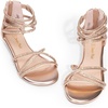 image:imageDREAM PAIRS Girls Ankle Strap Flat Sandals Summer Dressy Strappy Gladiator Rhinestones Platform Low Heels Shoes
