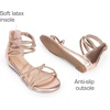 image:imageDREAM PAIRS Girls Ankle Strap Flat Sandals Summer Dressy Strappy Gladiator Rhinestones Platform Low Heels Shoes